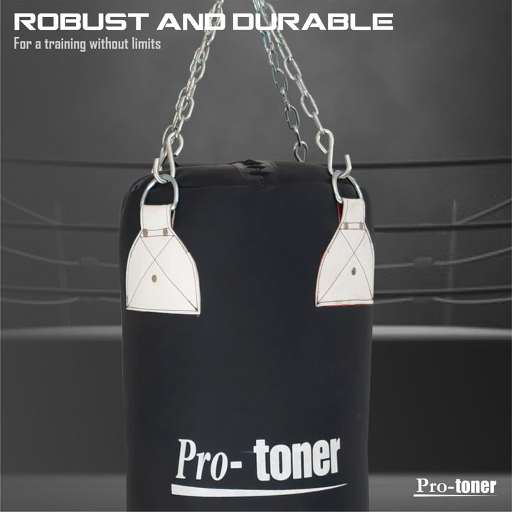 Boxing Punching Bag, 30 kg, 33 x 107 cm, SRF Material for MMA, kick boxing etc | Gym Equipment | Home Gym Equipment | Commercial Gym Machines | Strength Training Equipment | Protoners | [2025]