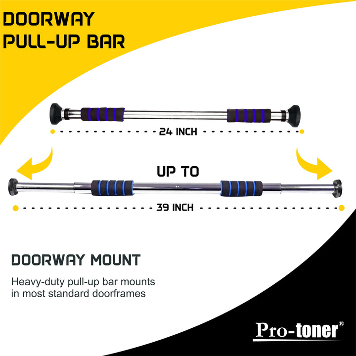 Protoner Door Bar for pullups Adjustable length Protoners GYM