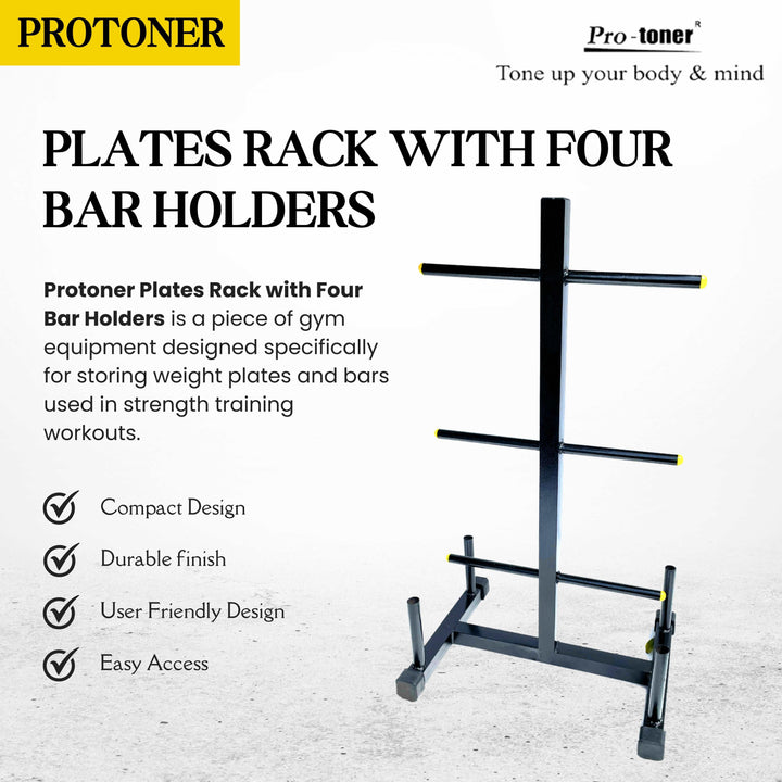 Protoner Plates Rack with four bar holders Protoner GYM