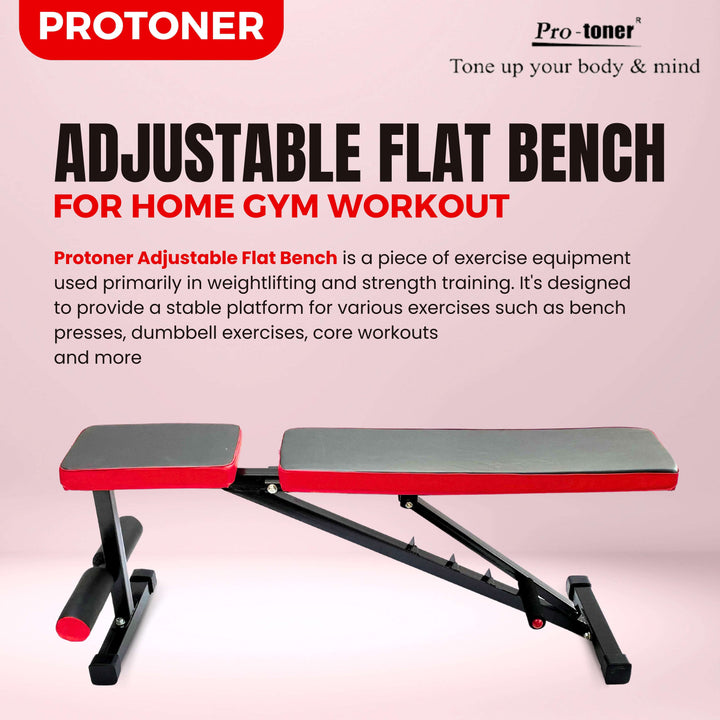 Protoner Adjustable heavy duty bench Protoner - Sports Hubb GYM