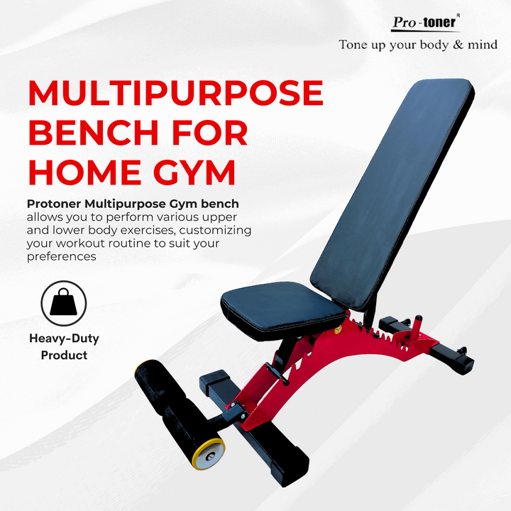 Heavy duty free standing bench with multiple adjustment levels Protoner - Sports Hubb GYM