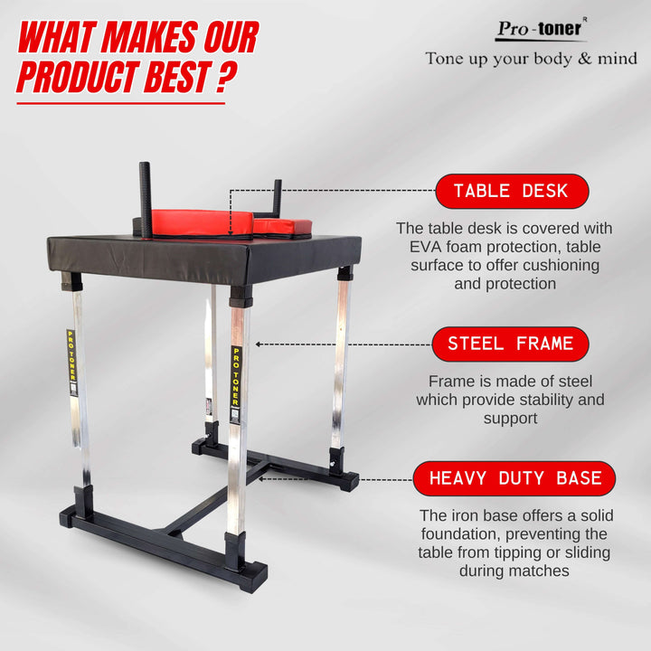 Protoner Arm Wrestling Battle Competition Table | Gym Equipment | Home Gym Equipment | Commercial Gym Machines | Strength Training Equipment | Protoners | [2025]