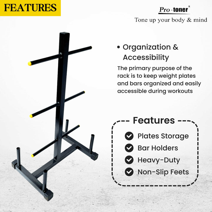 Protoner Plates Rack with four bar holders Protoner GYM