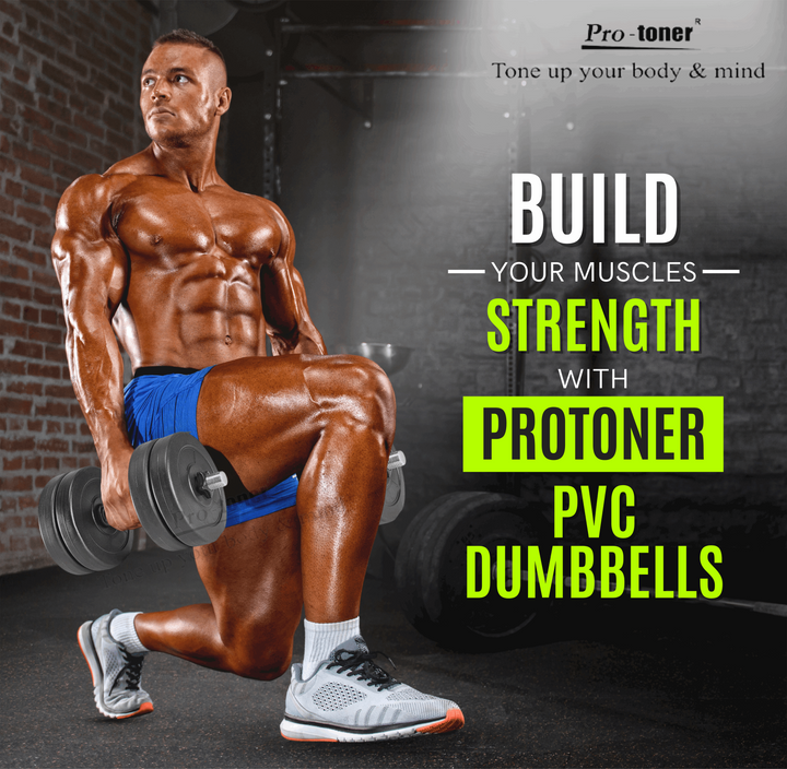 Protoner PVC Dumbbell Set 4 kg - 30 kg Protoner - Sports Hubb GYM