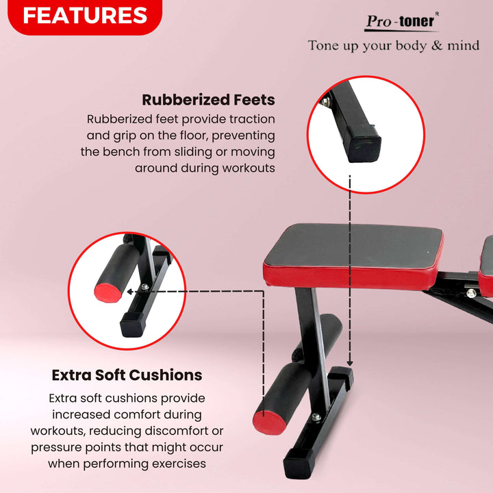 Protoner Adjustable heavy duty bench Protoner - Sports Hubb GYM