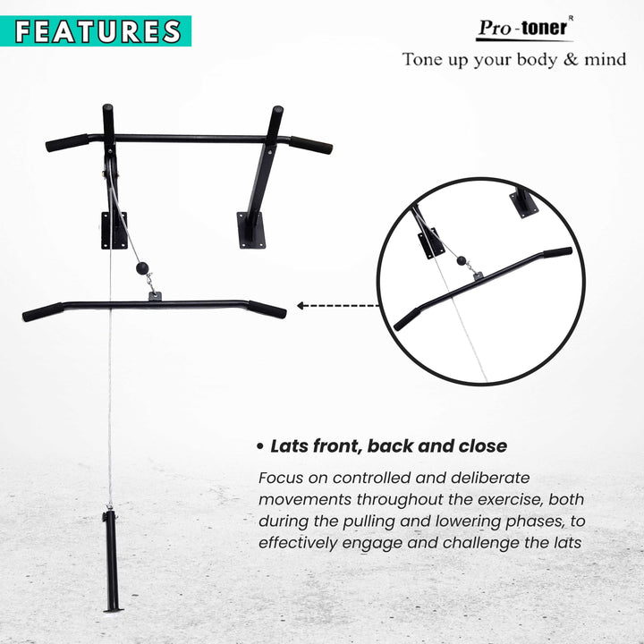 Protoner Dynamic Wall Mounting Chin up Bar Combo Protoners GYM