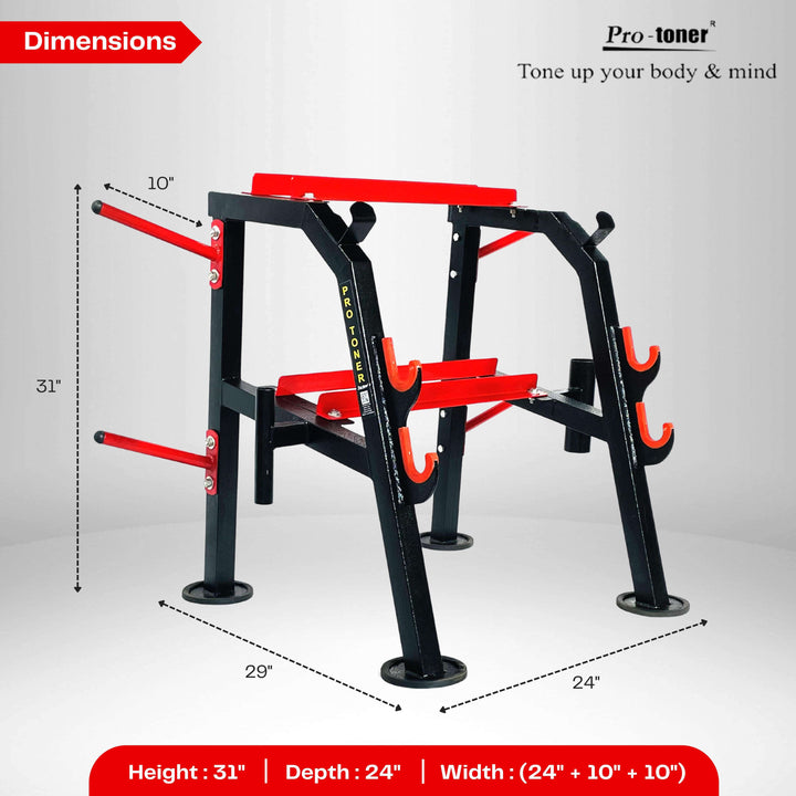 Protoner multipurpose weight rack for dumbbells weights and bars for home and commercial use Protoner GYM