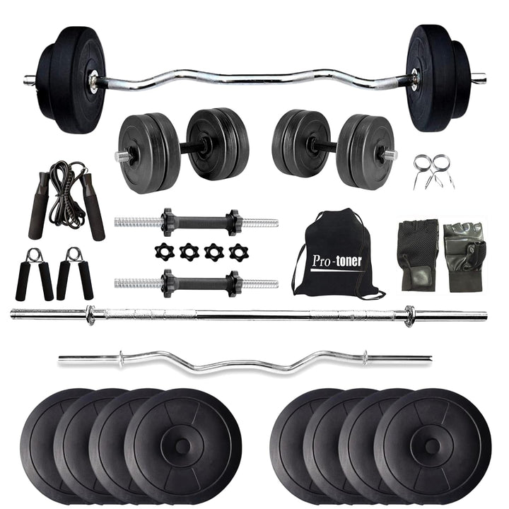 Protoner PVC 20 kg with 4 rods Home Gym Combo Set Protoner - Sports Hubb GYM