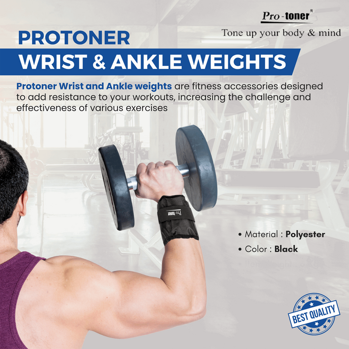 Protoner Ankle/wrist weights 1kg to 5kg pair Protoner - Sports Hubb GYM