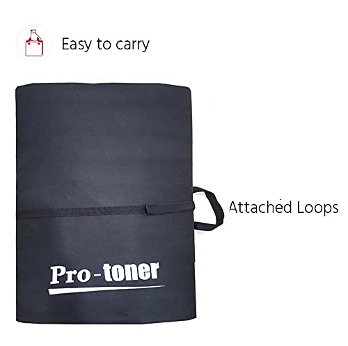 Protoner 12 mm foldable yoga mat Protoner Black GYM