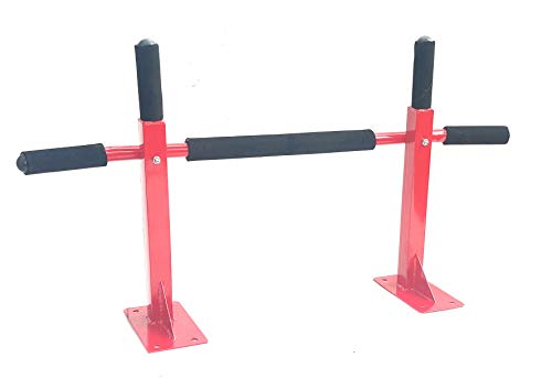 Protoner Red Wall Mounting Chin Up Bar and Ab Strap Combo Protoner GYM