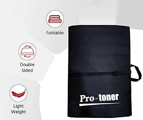 Protoner 12 mm foldable yoga mat | Gym Equipment | Home Gym Equipment | Commercial Gym Machines | Strength Training Equipment | Protoners | [2025]