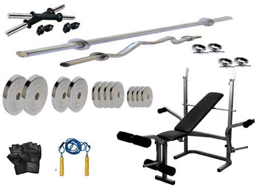 Protoner steel weights package with multy bench 20 kgs to 50 kgs Protoner 40 kg combo 50 kg combo 30 kg combo 25 kg combo 20 kg combo 35 kg combo GYM