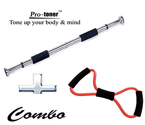 Combo Protoner Door bar for pullups & Chinups with stretch tube Protoners GYM