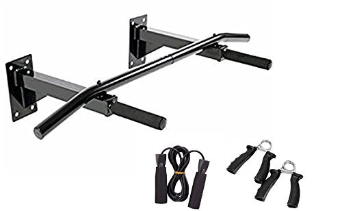 Protoner Combo Of Wall Mounting Chinup Bar, Rope & Hand Grip Protoners GYM