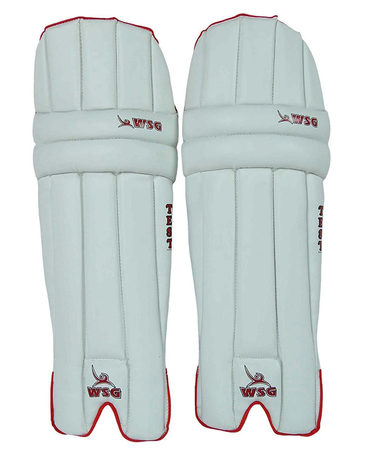 Protoner's WSG Test Batting PU Light Weight White Leg Guard With Extra Protection Protoner - Sports Hubb GYM