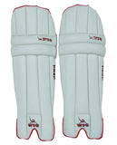Protoner's WSG Test Batting PU Light Weight White Leg Guard With Extra Protection