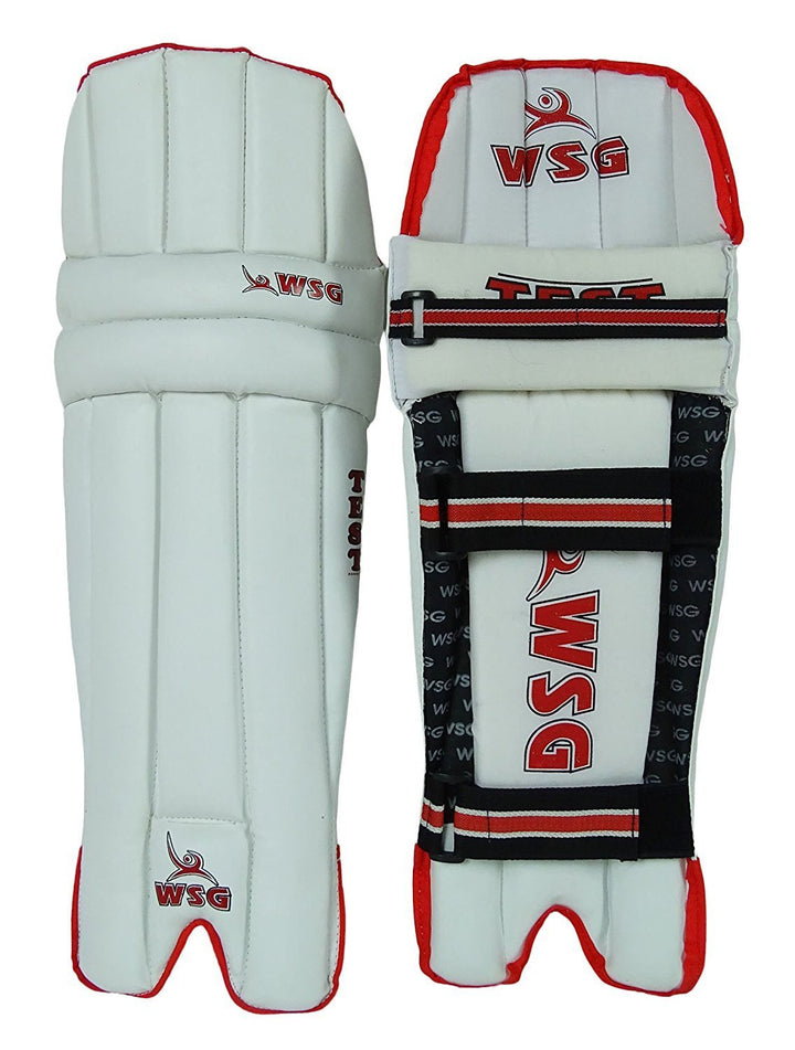 Protoner's WSG Test Batting PU Light Weight White Leg Guard With Extra Protection Protoner - Sports Hubb GYM