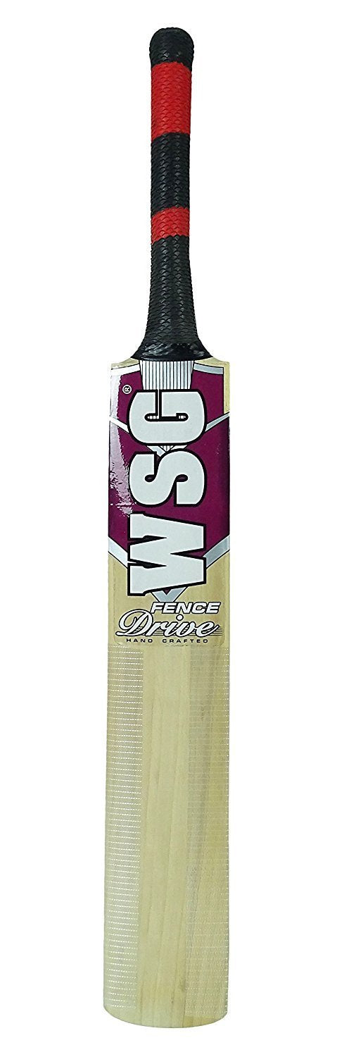 Wsg Fence Drive Kashmir Willow Wooden Full Size Short Handle Cricket Bat Protoner - Sports Hubb GYM